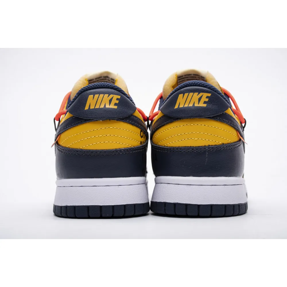 PK Dunk SB Low Off-White University Gold Midnight Navy, CT0856-700