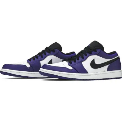 PK Jordan 1 Low Court Purple White, 553558-500 02