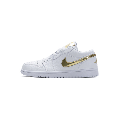 PK Jordan 1 Low White Metallic Gold (W), CZ4776-100 01