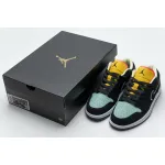 PK Jordan 1 Low Black Aurora Green Laser Orange, CK3022-013