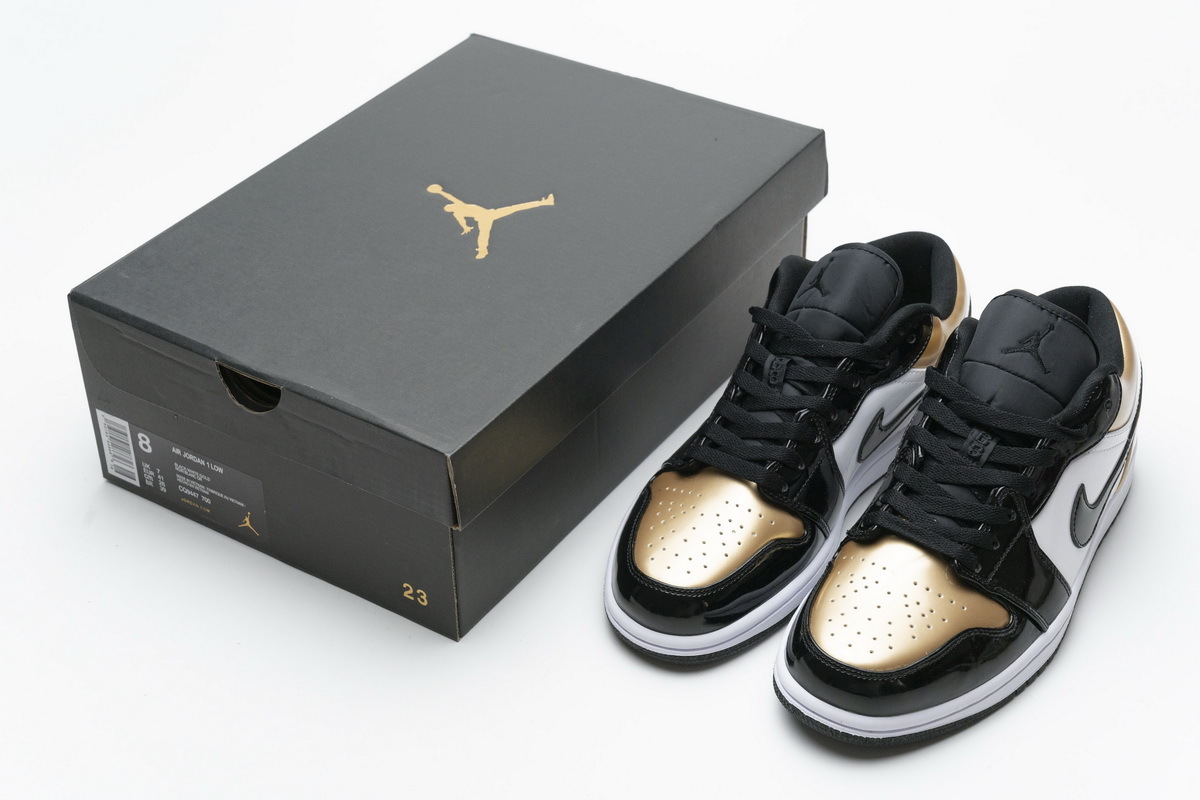 PK Jordan 1 Low Gold Toe, CQ9447-700