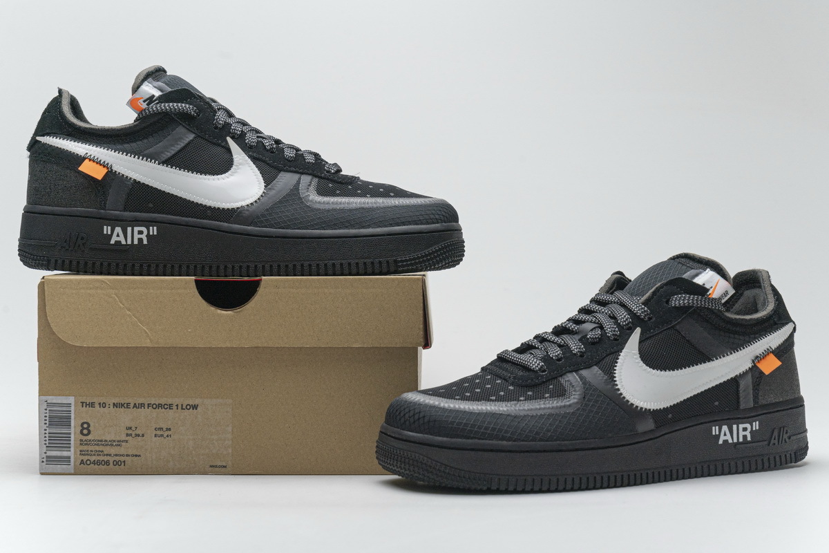 PK Air Force 1 Low Off-White Black White, AO4606-001