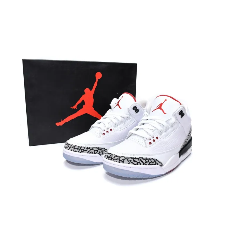 PK Jordan 3 Retro Free Throw Line White Cement, 923096-101