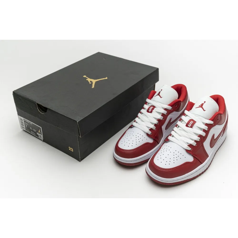 PK Jordan 1 Low Gym Red White, 553558-611