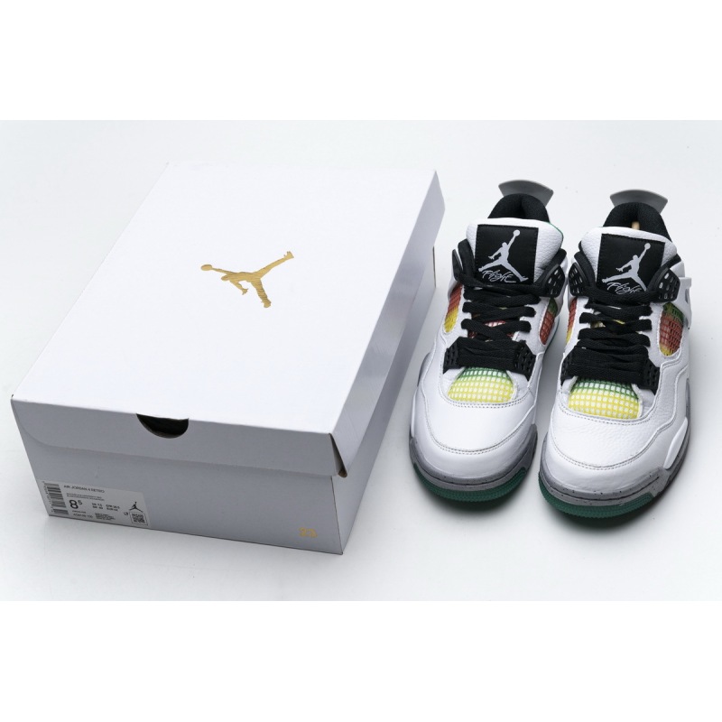 PK Jordan 4 Retro Lucid Green Rasta (W), AQ9129-100