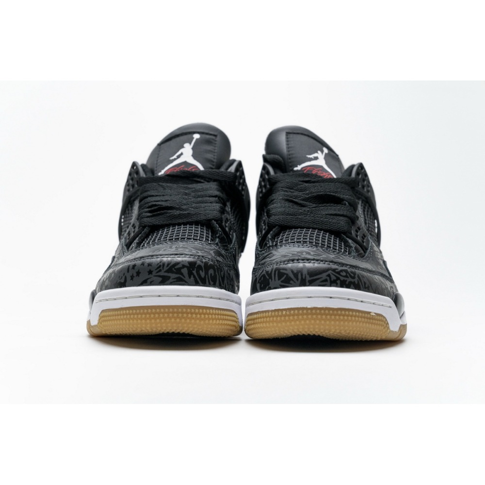 PK Jordan 4 Retro Laser Black Gum, CI1184-001