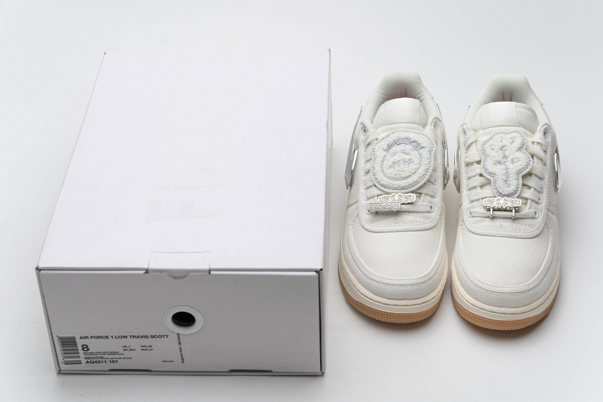 PK Air Force 1 Low Travis Scott Sail, AQ4211-101