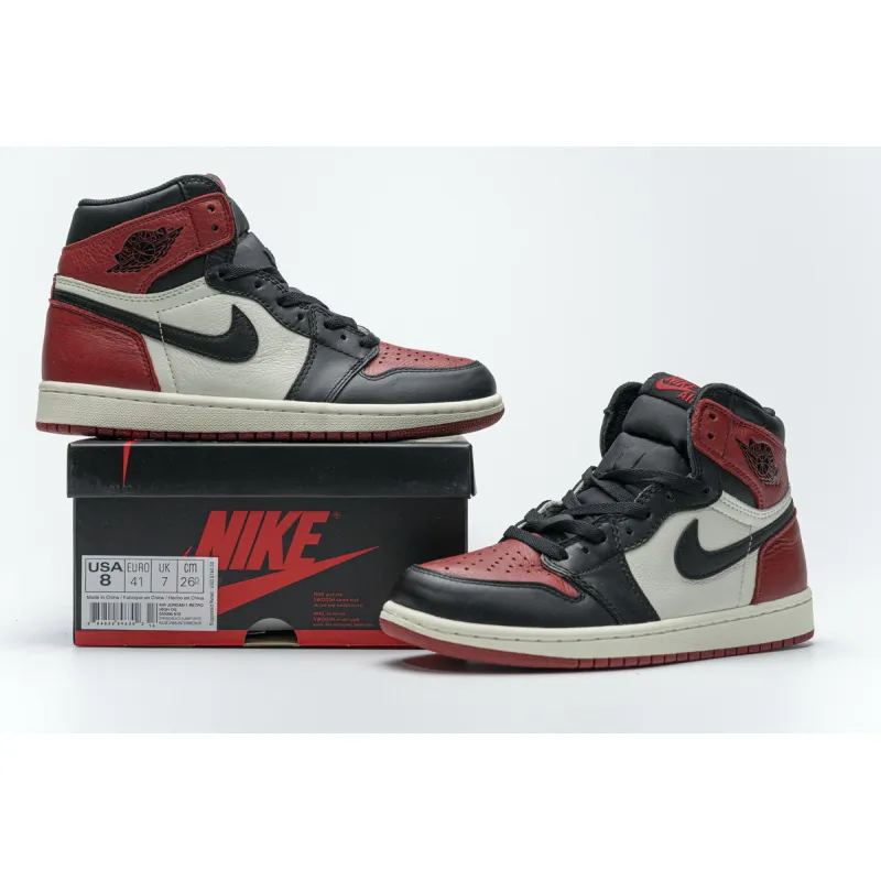 PK Jordan 1 Retro High Bred Toe, 555088-610