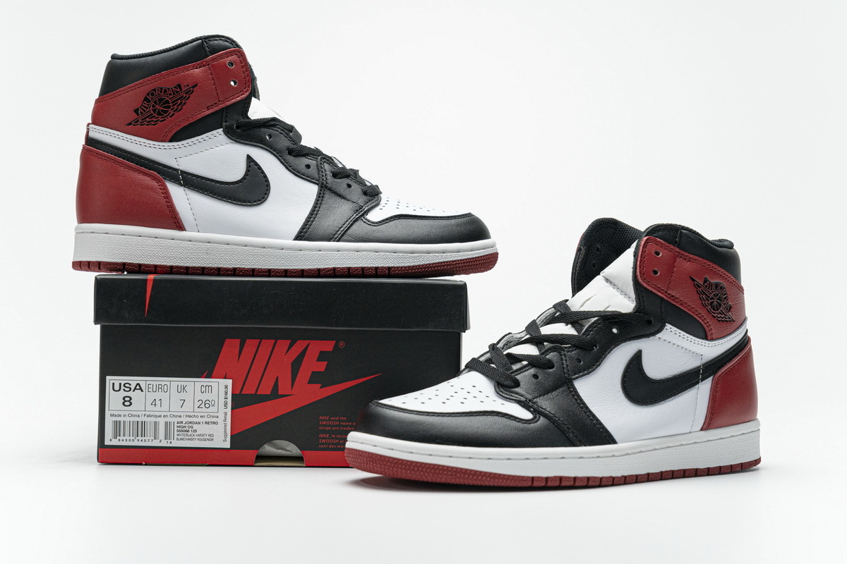 PK Jordan 1 Retro Black Toe (2016), 555088-125