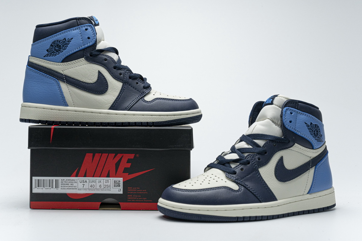 H12 Jordan 1 Retro High Obsidian UNC, 555088-140