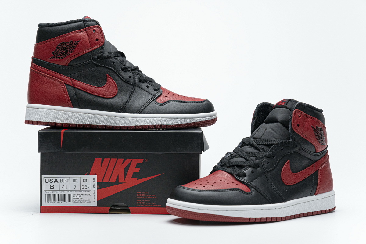 H12 Jordan 1 Retro High Bred Banned (2016), 555088-001