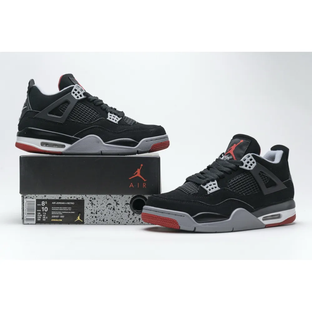 PK Jordan 4 Retro Bred (2019), 308497-060