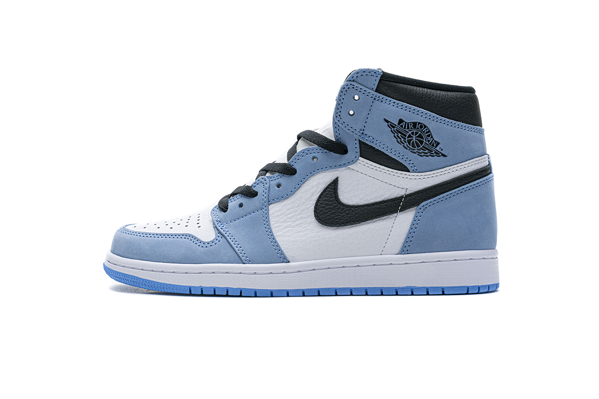 PK Jordan 1 Retro High White University Blue Black,  555088-134