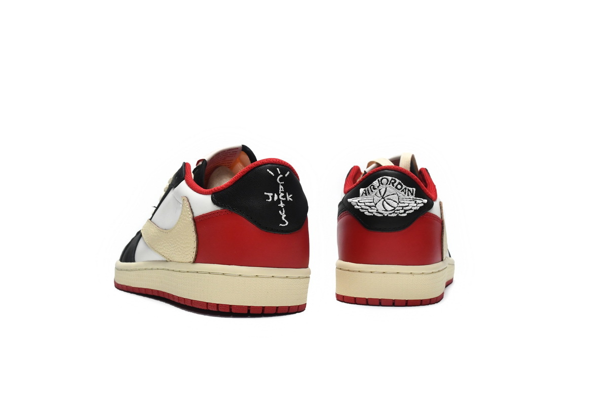 PK Travis Scott x Air Jordan 1 Low Black Red, DM7866-166