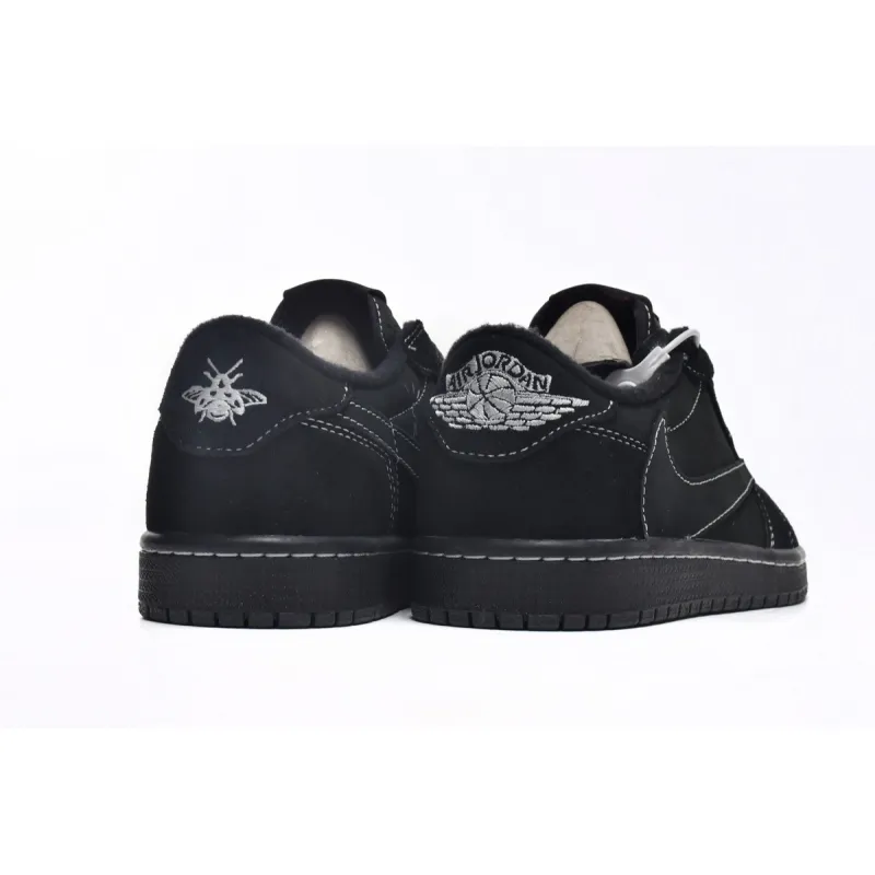 PK Jordan 1 Retro Low OG SP Travis Scott Black Phantom(Will come with the special scarf）