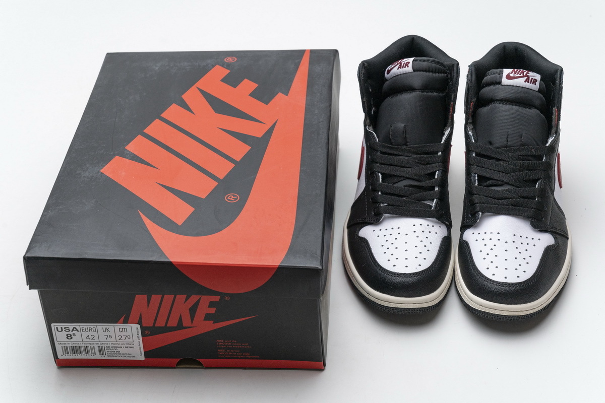 PK Jordan 1 Retro High Black Gym Red, 555088-061