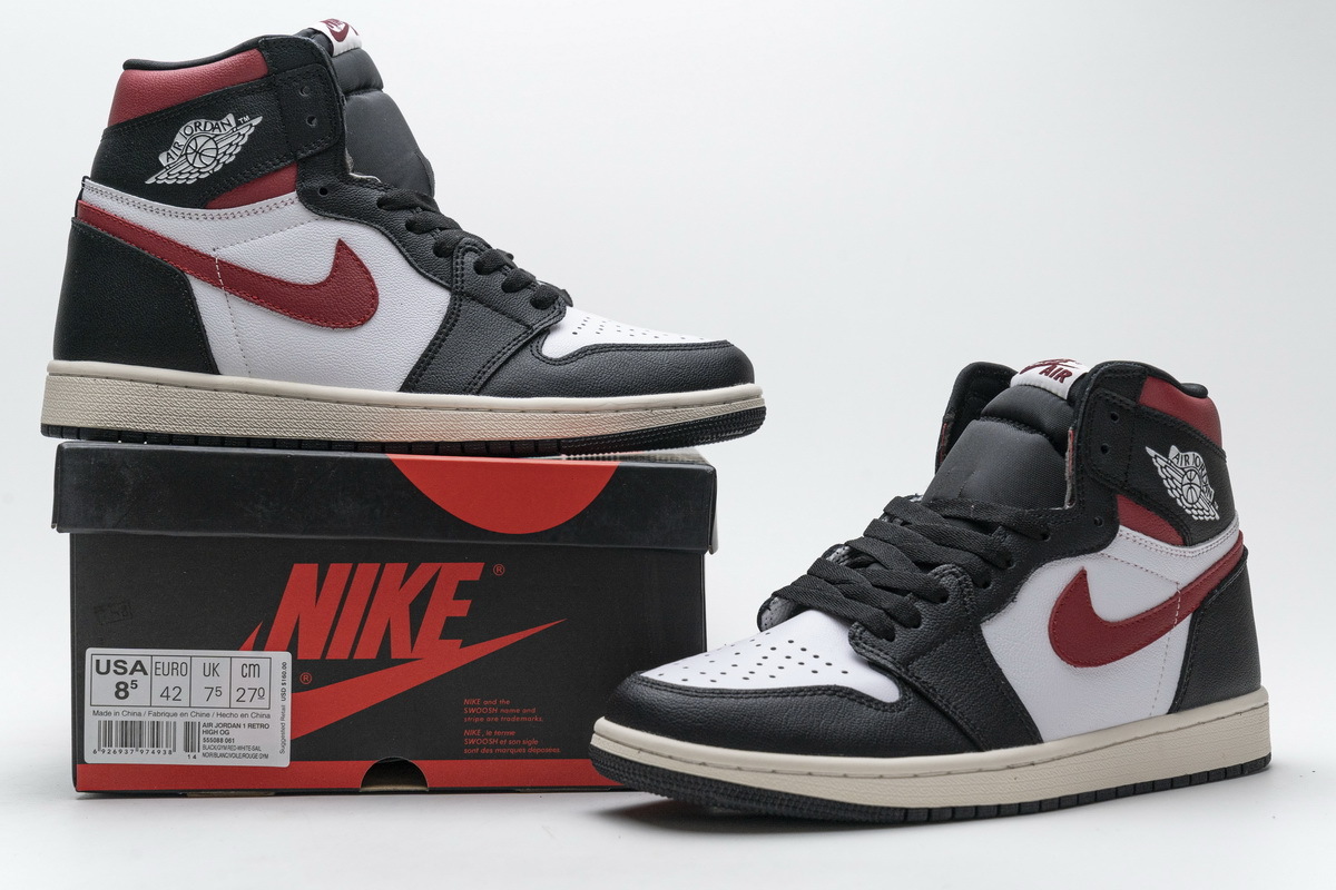 PK Jordan 1 Retro High Black Gym Red, 555088-061