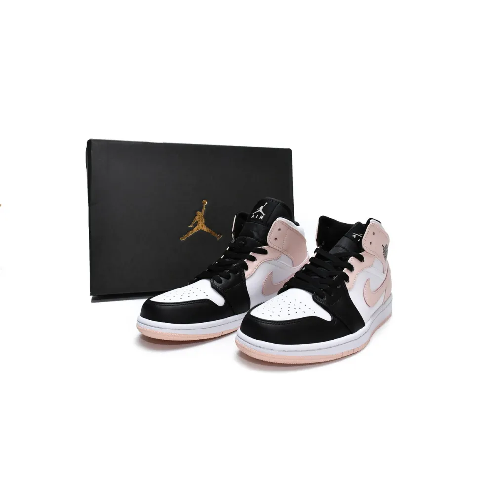 PK Jordan 1 Mid Arctic Orange Black Toe, 554724-133