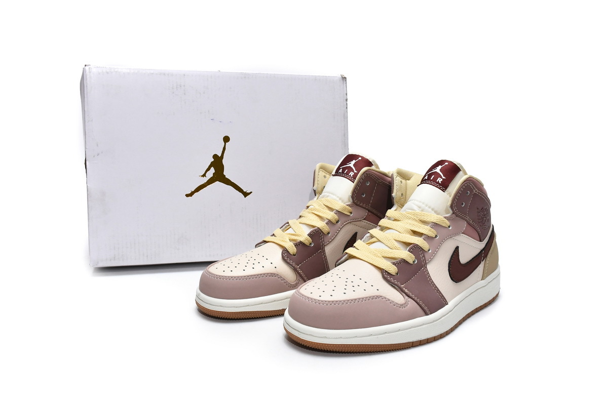 PK Jordan 1 Mid SE Dark Pony Smoky Mauve (W), DO7440-821