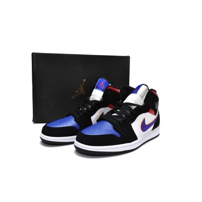 H12 Jordan 1 Mid Lakers Top 3, 852542-005 01