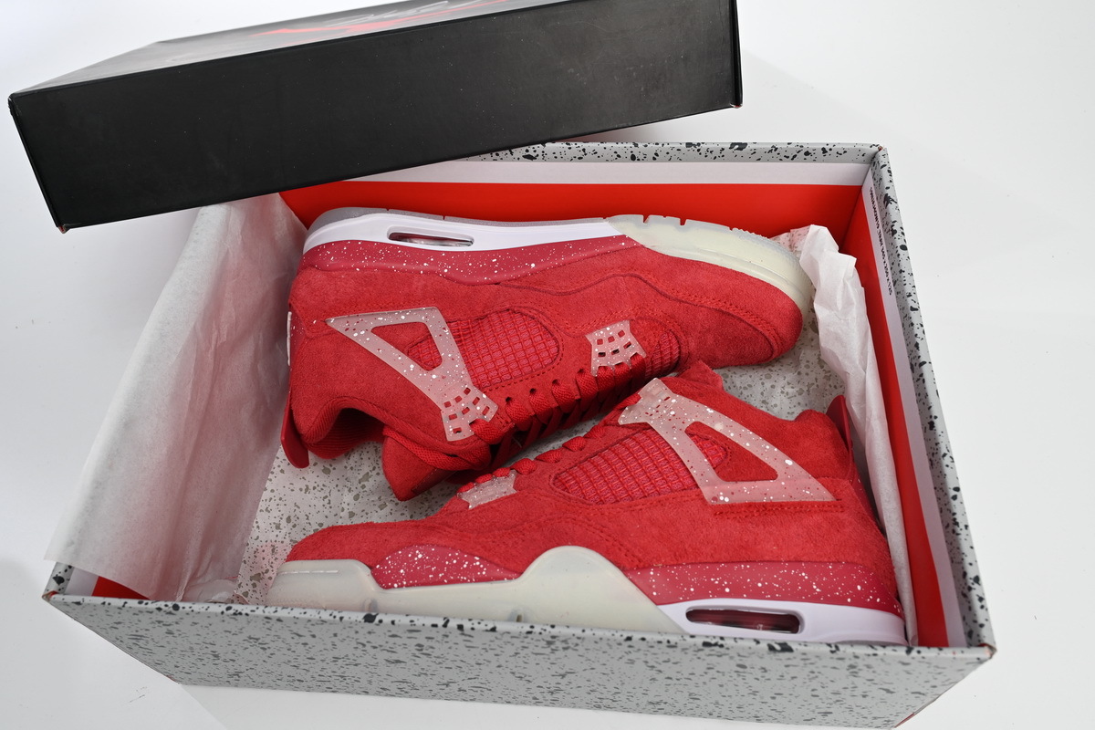 PK Air Jordan 4 Retro Wine red ink splashing, 904282 