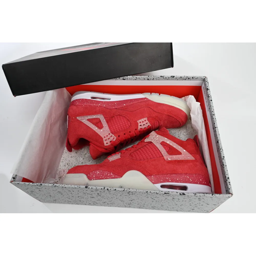 PK Air Jordan 4 Retro Wine red ink splashing, 904282 