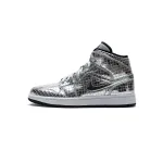 PK Jordan 1 Mid SE Disco Metallic Silver (W), CU9304-001