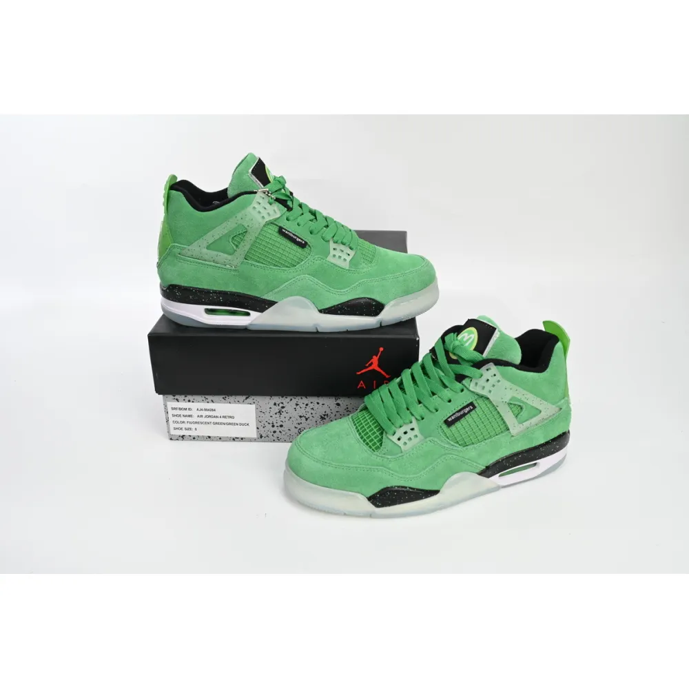 PK Air Jordan 4 Retro Emerald Green Black, 904284 