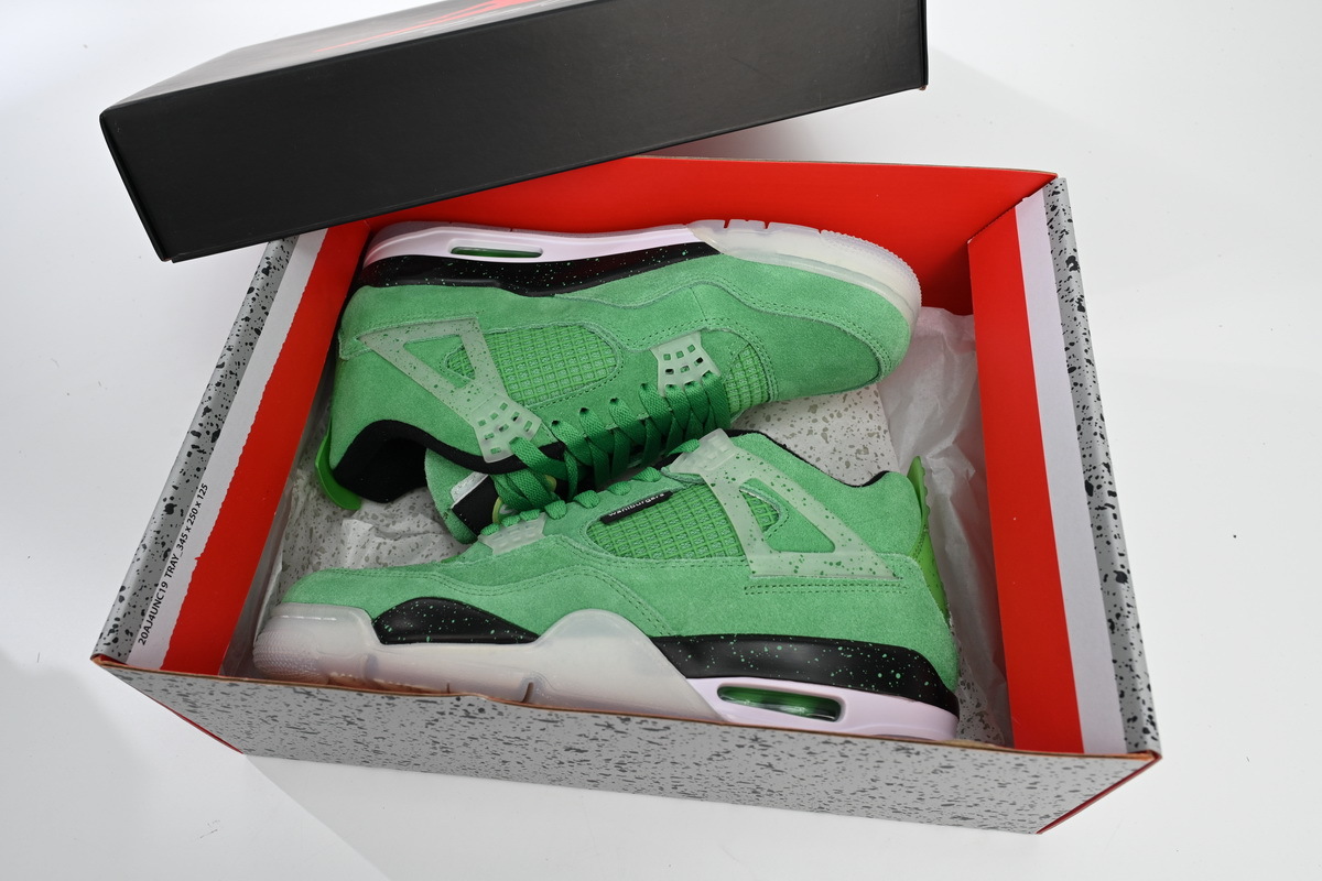 PK Air Jordan 4 Retro Emerald Green Black, 904284 
