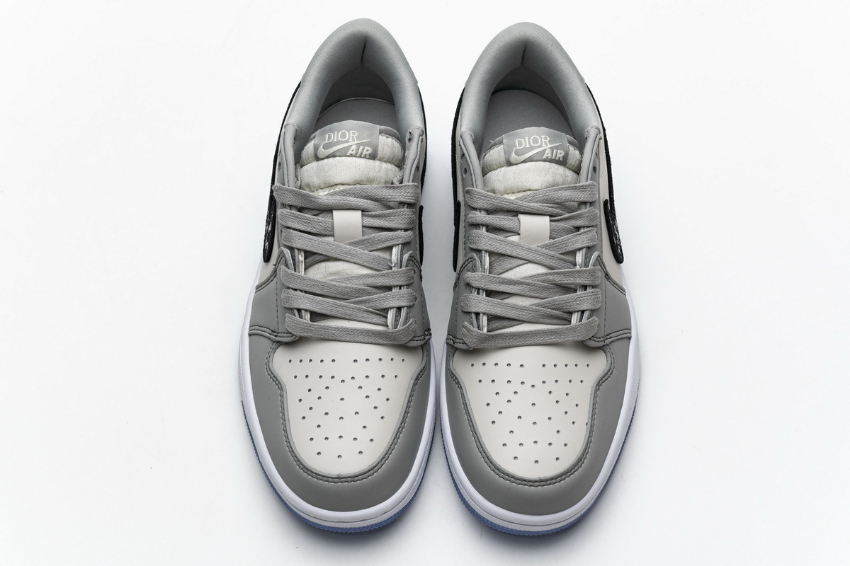 PK Dior x Air Jordan 1 Low Wolf Grey, CN8608-002