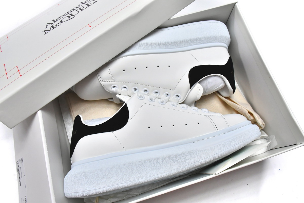 PK Alexander McQueen Sneaker White Black,462214 WHGP7 9001 