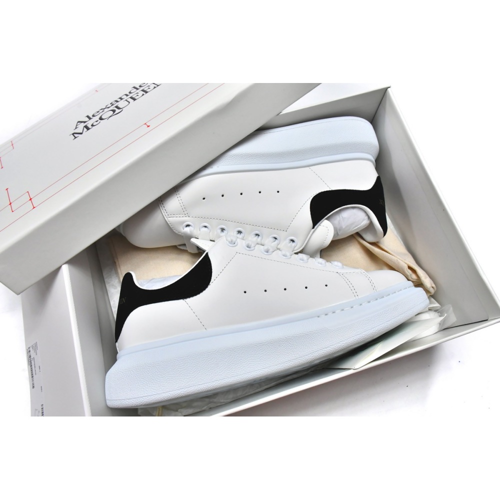 PK Alexander McQueen Sneaker White Black,462214 WHGP7 9001 