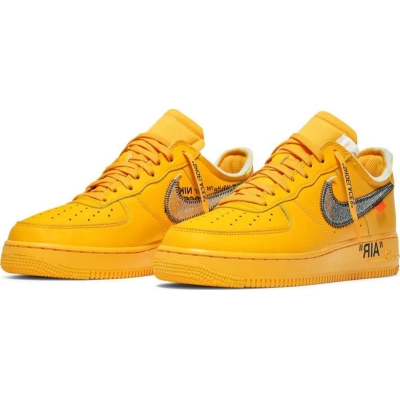 PK Air Force 1 Low OFF-WHITE University Gold Metallic Silver, DD1876-700 02