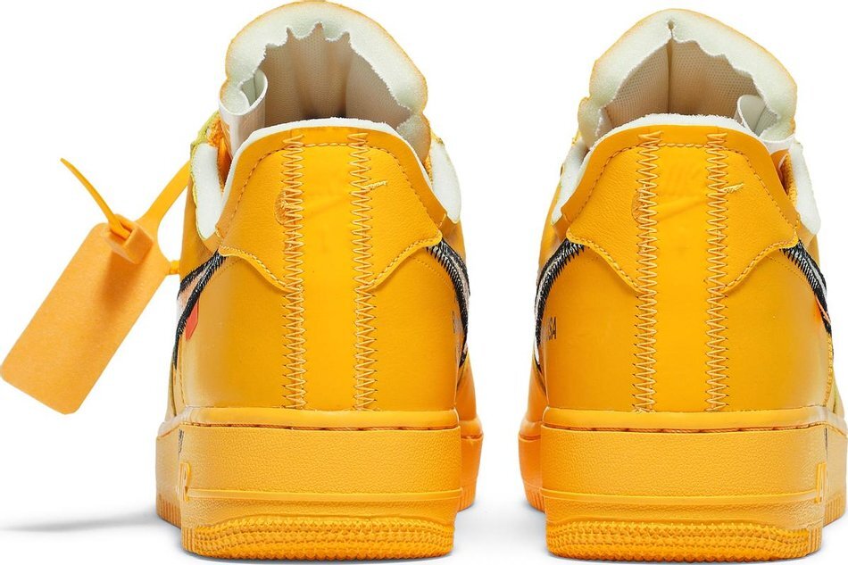 PK Air Force 1 Low OFF-WHITE University Gold Metallic Silver, DD1876-700