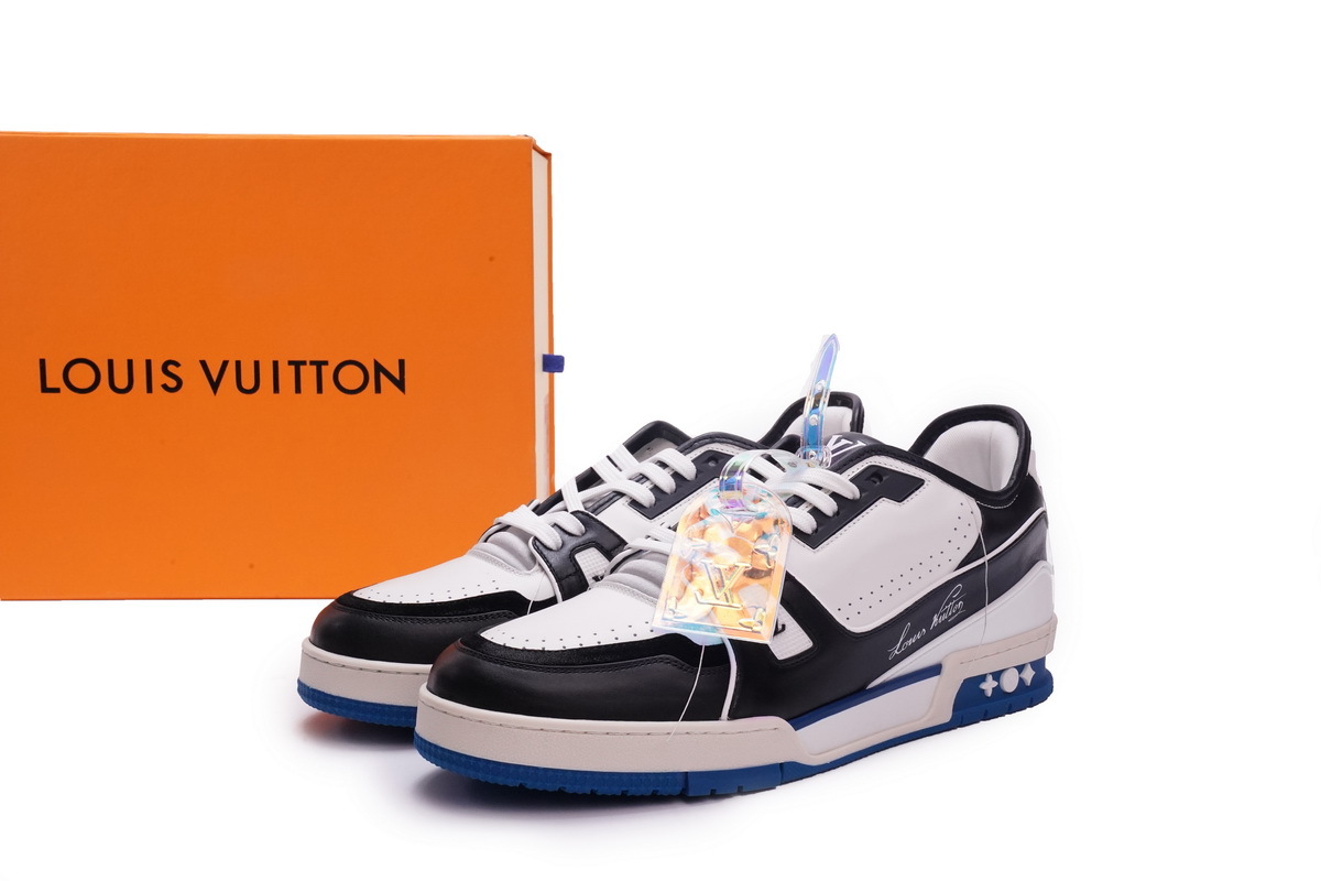 PK Louis Vuitton Trainer Black Blue,GO1220
