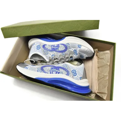 PK Gucci Run Sneakers White Blue, 680900-USN10-8485 02