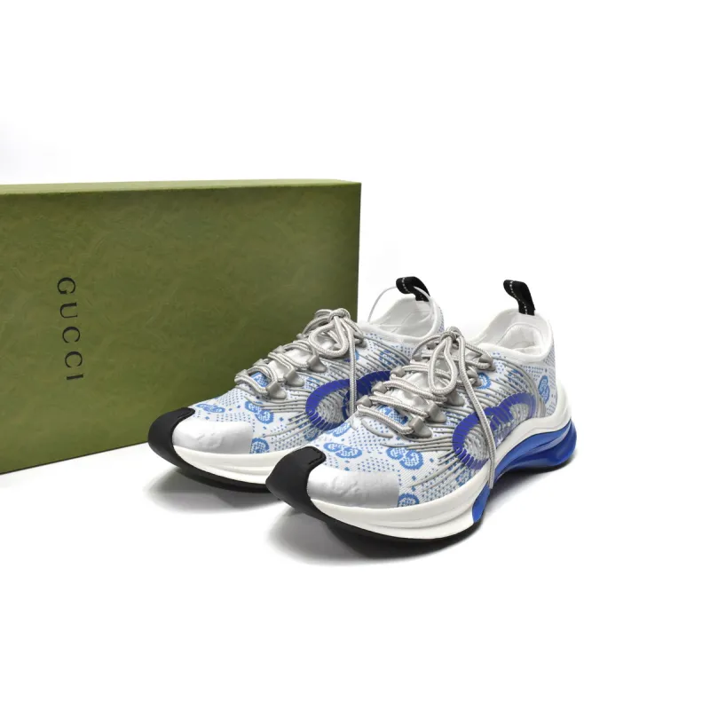 PK Gucci Run Sneakers White Blue, 680900-USN10-8485