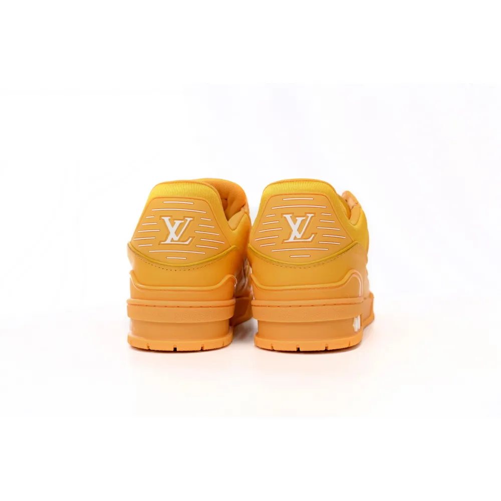 PK Louis Vuitton Trainer All Yellow Embossing,1AARG0