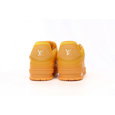PK Louis Vuitton Trainer All Yellow Embossing,1AARG0 02