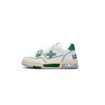 PK Louis Vuitton Trainer White Green, 1A98UX