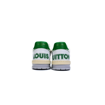 PK Louis Vuitton Trainer White Green, 1A98UX 02