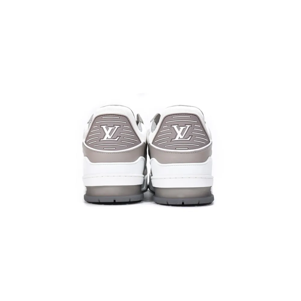 PK Louis Vuitton Trainer Grey White,VL1210