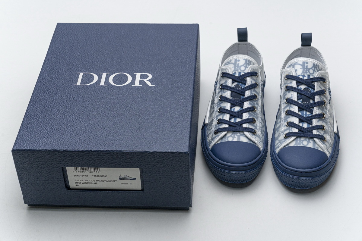 PK Dior B23 Low Top Blue Oblique