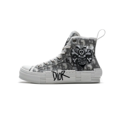 PK Dior And Shawn B23 High Top Bee Embroidery 01