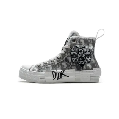 PK Dior And Shawn B23 High Top Bee Embroidery 01
