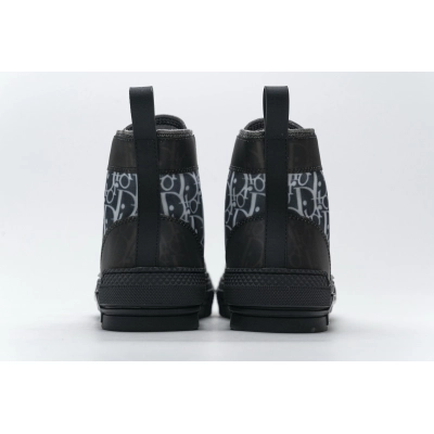 PK Dior B23 High Top Canvas Oblique Black 02