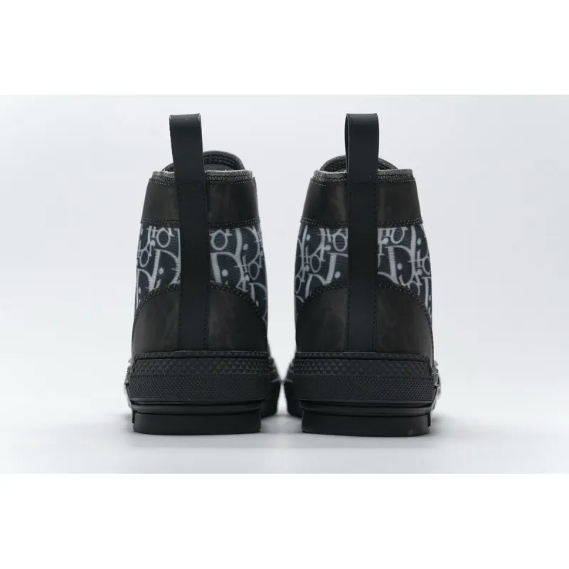 PK Dior B23 High Top Canvas Oblique Black