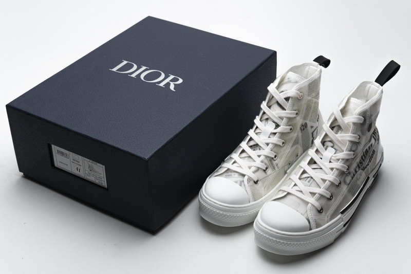 PK Dior B23 High Top Daniel Arsham Newspaper