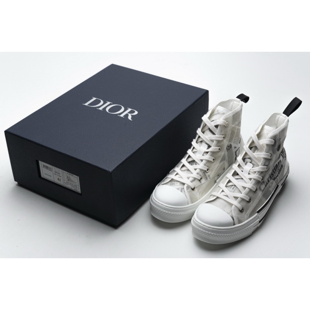 PK Dior B23 High Top Daniel Arsham Newspaper