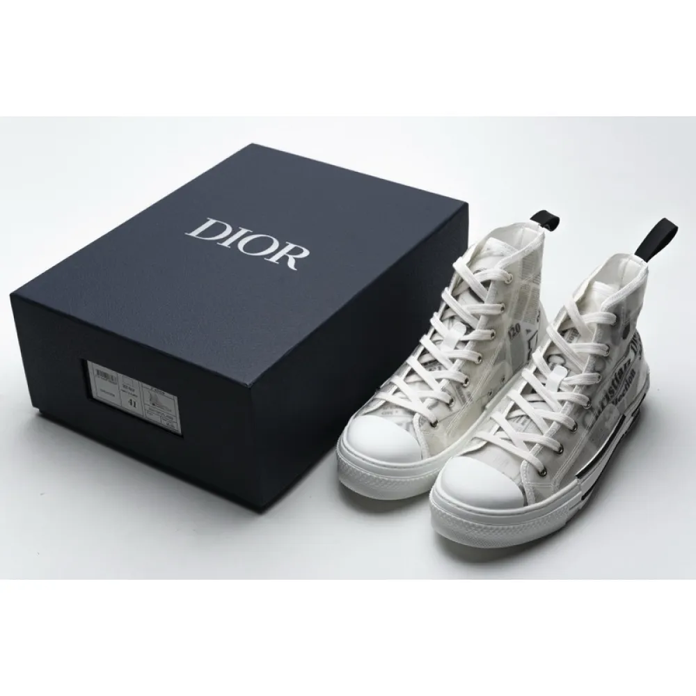 PK Dior B23 High Top Daniel Arsham Newspaper